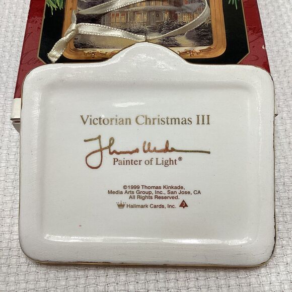Hallmark Thomas Kinkade Christmas Ornament Collection Four Boxed Decorations - Picture 8 of 16